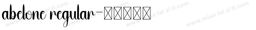 abelone regular字体转换